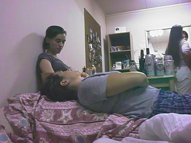 malaika and madeline in a profound chat.jpg, 57633 bytes, 10/13/1999